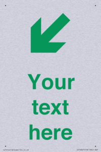 Custom Safe Condition inverse: Green Down left right arrow